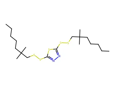 2,5-Bis(tert-nonyldithio)-1,3,4-thiadiazole structure