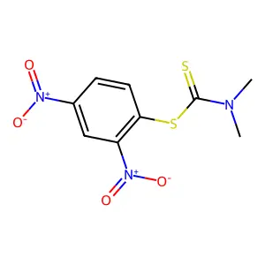 2,4-Dinitrophenyl dimethyldithiocarbamate structure