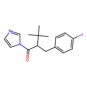 1-Imidazol-1-yl-2-((4-iodophenyl)methyl)-3,3-dimethylbutan-1-one structure