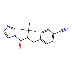 1H-Imidazole, 1-(2-((4-cyanophenyl)methyl)-3,3-dimethyl-1-oxobutyl)- structure