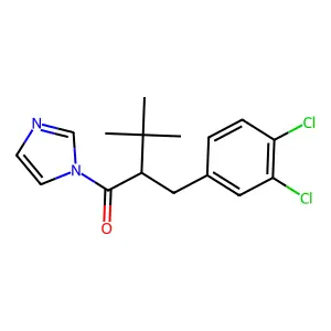 1H-Imidazole, 1-(2-((3,4-dichlorophenyl)methyl)-3,3-dimethyl-1-oxobutyl)- structure