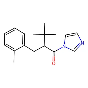 1H-Imidazole, 1-(3,3-dimethyl-2-((2-methylphenyl)methyl)-1-oxobutyl)- structure