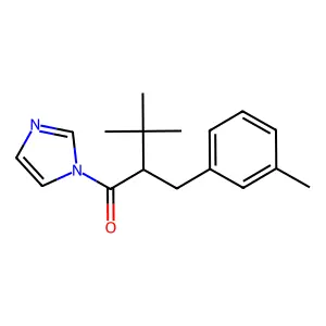 1-Imidazol-1-yl-3,3-dimethyl-2-((3-methylphenyl)methyl)butan-1-one structure
