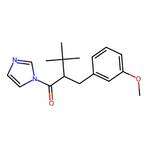 1-(1h-Imidazol-1-yl)-2-(3-methoxybenzyl)-3,3-dimethylbutan-1-one structure