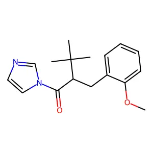 1H-Imidazole, 1-(2-((2-methoxyphenyl)methyl)-3,3-dimethyl-1-oxobutyl)- structure