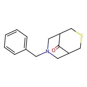 7-Benzyl-3-thia-7-azabicyclo(3.3.1)nonan-9-one structure