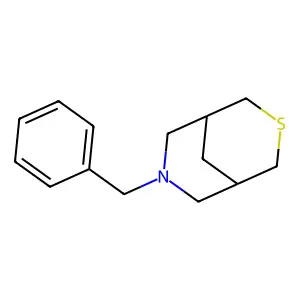 7-Benzyl 3-thia-7-azabicyclo(3.3.1)nonane structure
