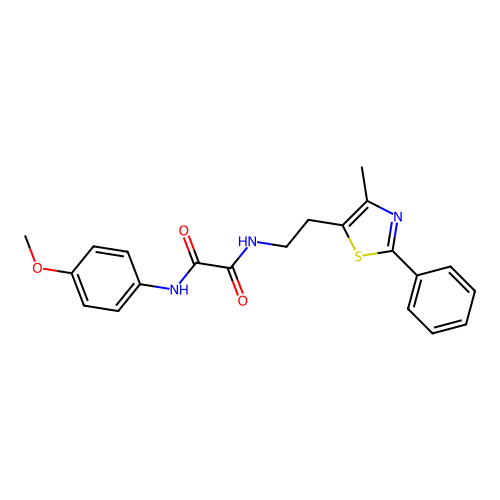 N1-(4-methoxyphenyl)-N2-(2-(4-methyl-2-phenylthiazol-5-yl)ethyl)oxalamide structure