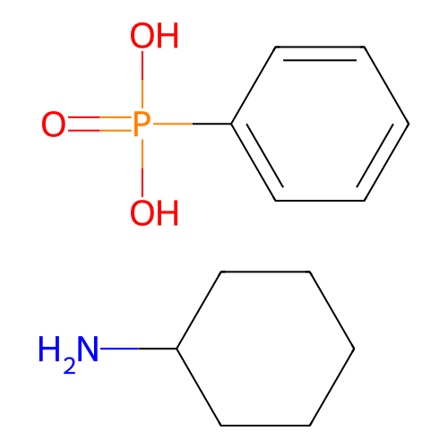 Phosphonic acid, phenyl-, compd. with cyclohexylamine (1:1) structure
