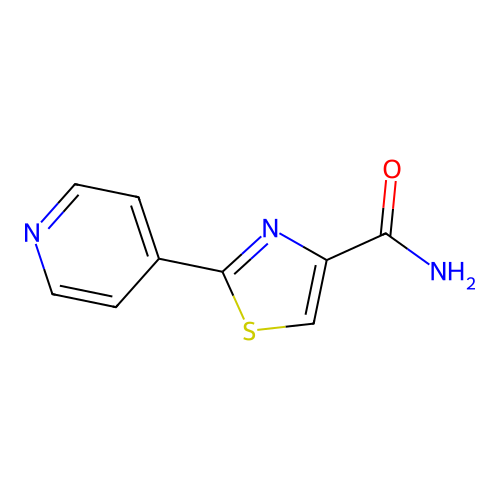 4-Thiazolecarboxamide, 2-(4-pyridinyl)- structure