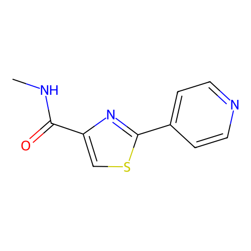 4-Thiazolecarboxamide, N-methyl-2-(4-pyridinyl)- structure