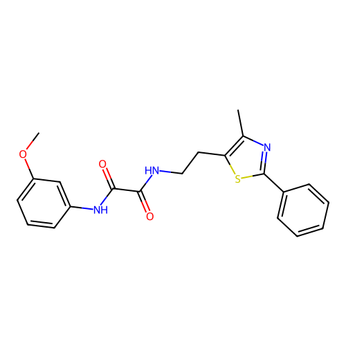 N1-(3-methoxyphenyl)-N2-(2-(4-methyl-2-phenylthiazol-5-yl)ethyl)oxalamide structure