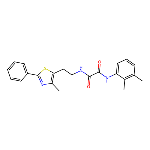 N1-(2,3-dimethylphenyl)-N2-(2-(4-methyl-2-phenylthiazol-5-yl)ethyl)oxalamide structure