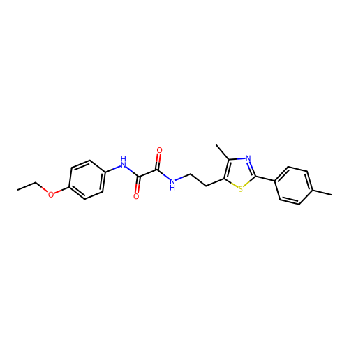 N1-(4-ethoxyphenyl)-N2-(2-(4-methyl-2-(p-tolyl)thiazol-5-yl)ethyl)oxalamide structure