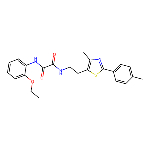 N1-(2-ethoxyphenyl)-N2-(2-(4-methyl-2-(p-tolyl)thiazol-5-yl)ethyl)oxalamide structure