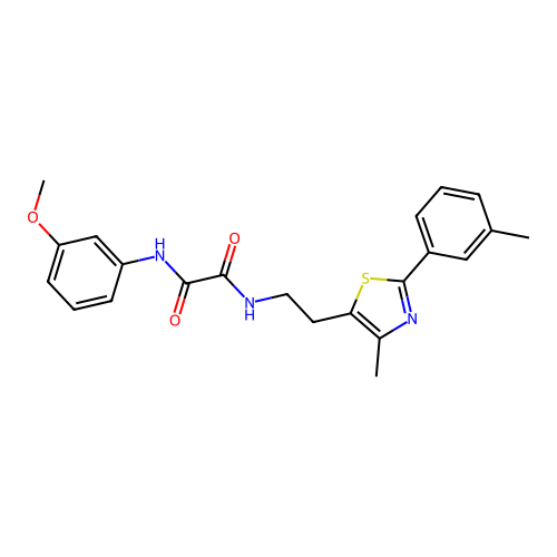 N1-(3-methoxyphenyl)-N2-(2-(4-methyl-2-(m-tolyl)thiazol-5-yl)ethyl)oxalamide structure