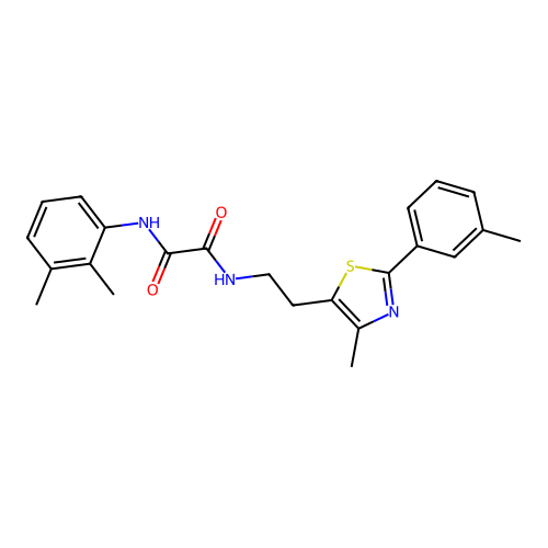 N1-(2,3-dimethylphenyl)-N2-(2-(4-methyl-2-(m-tolyl)thiazol-5-yl)ethyl)oxalamide structure