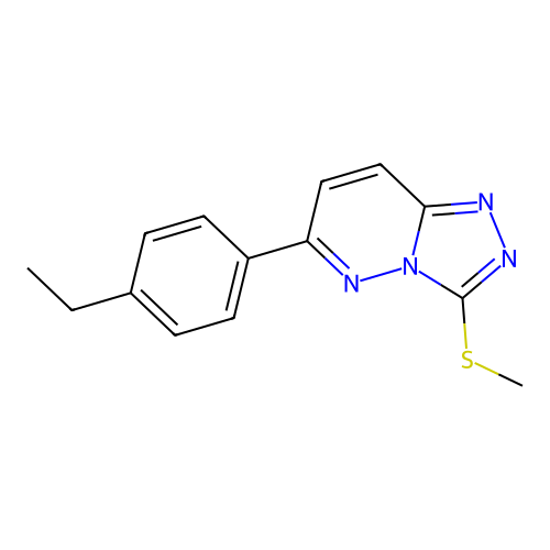 6-(4-Ethylphenyl)-3-(methylthio)-[1,2,4]triazolo[4,3-b]pyridazine structure