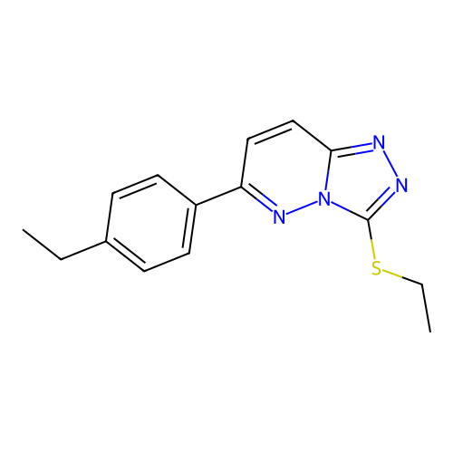 6-(4-Ethylphenyl)-3-(ethylthio)-[1,2,4]triazolo[4,3-b]pyridazine structure