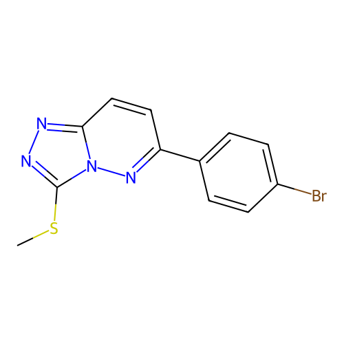 6-(4-Bromophenyl)-3-methylsulfanyl-[1,2,4]triazolo[4,3-b]pyridazine structure