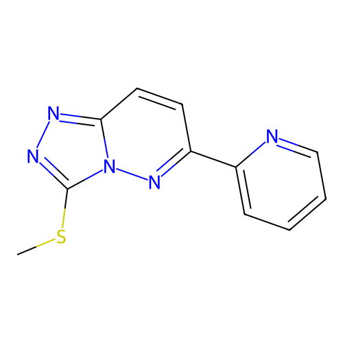 3-Methylsulfanyl-6-pyridin-2-yl-[1,2,4]triazolo[4,3-b]pyridazine structure