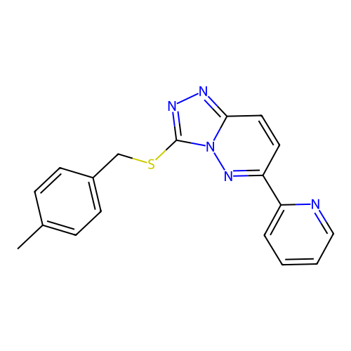 3-((4-Methylbenzyl)thio)-6-(pyridin-2-yl)-[1,2,4]triazolo[4,3-b]pyridazine structure