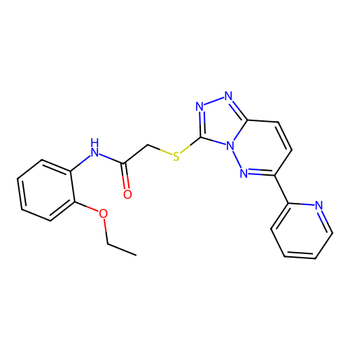 N-(2-ethoxyphenyl)-2-{[6-(pyridin-2-yl)-[1,2,4]triazolo[4,3-b]pyridazin-3-yl]sulfanyl}acetamide structure