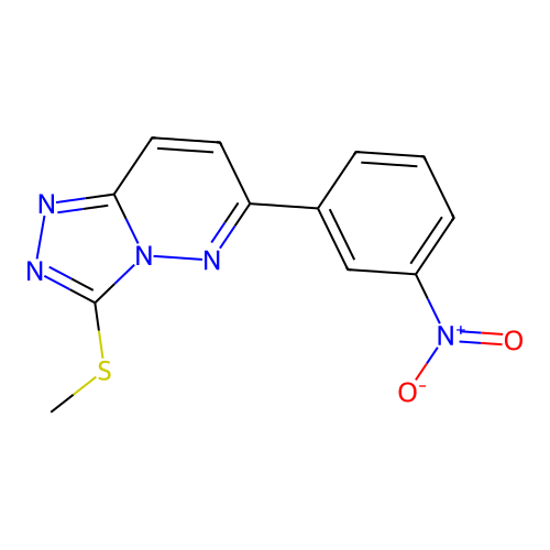 3-(Methylthio)-6-(3-nitrophenyl)-[1,2,4]triazolo[4,3-b]pyridazine structure