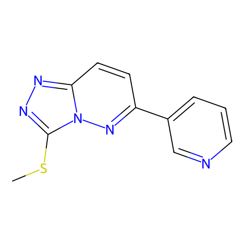 3-(Methylthio)-6-(pyridin-3-yl)-[1,2,4]triazolo[4,3-b]pyridazine structure