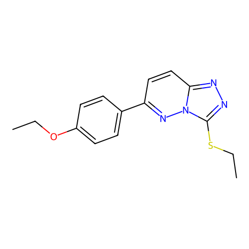 6-(4-Ethoxyphenyl)-3-(ethylthio)-[1,2,4]triazolo[4,3-b]pyridazine structure