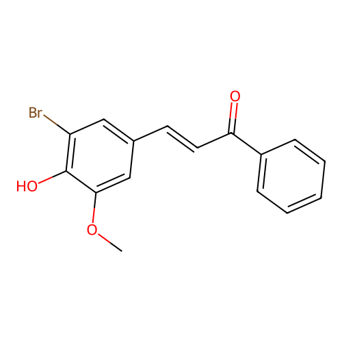 2-Propen-1-one, 3-(3-bromo-4-hydroxy-5-methoxyphenyl)-1-phenyl- structure