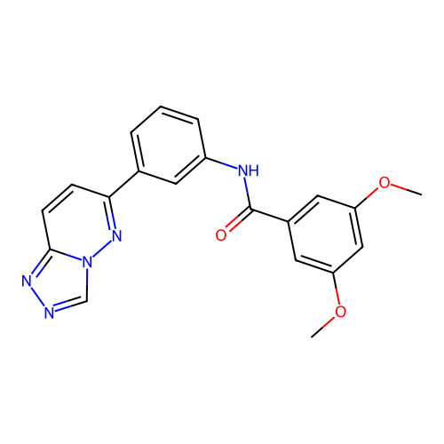 3,5-dimethoxy-N-[3-([1,2,4]triazolo[4,3-b]pyridazin-6-yl)phenyl]benzamide structure