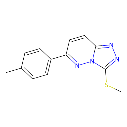 6-(4-Methylphenyl)-3-methylsulfanyl-[1,2,4]triazolo[4,3-b]pyridazine structure