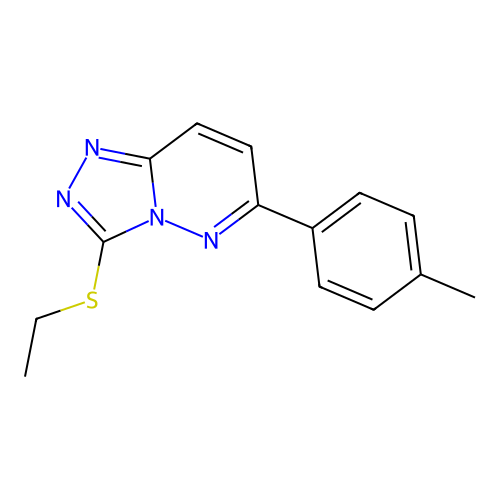 3-(Ethylthio)-6-(p-tolyl)-[1,2,4]triazolo[4,3-b]pyridazine structure