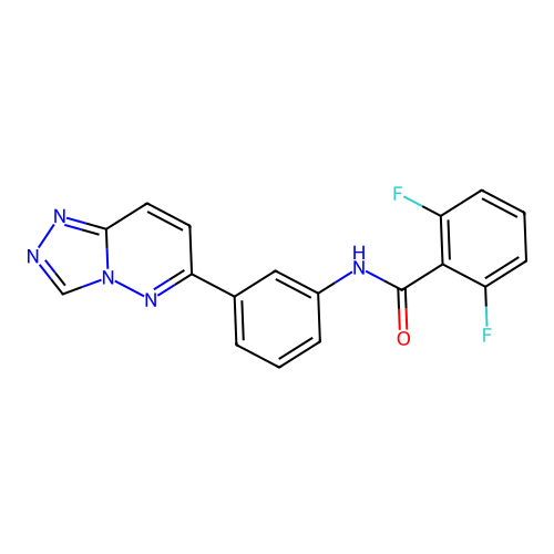 2,6-difluoro-N-(3-{[1,2,4]triazolo[4,3-b]pyridazin-6-yl}phenyl)benzamide structure