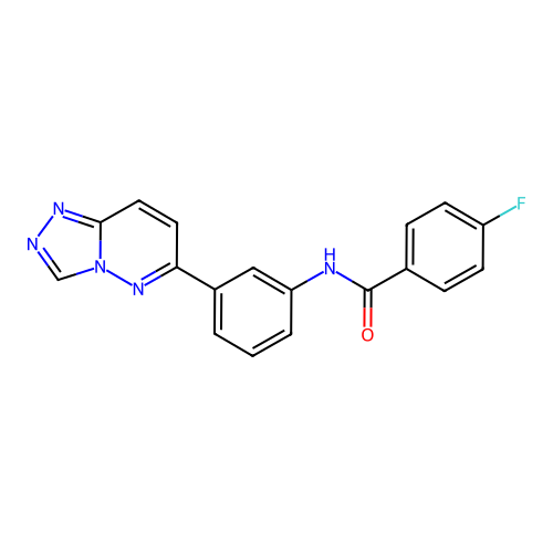 4-fluoro-N-(3-{[1,2,4]triazolo[4,3-b]pyridazin-6-yl}phenyl)benzamide structure