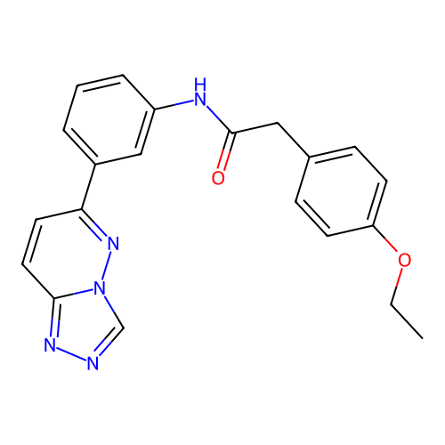 2-(4-ethoxyphenyl)-N-(3-{[1,2,4]triazolo[4,3-b]pyridazin-6-yl}phenyl)acetamide structure