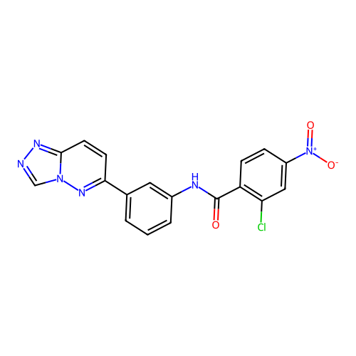 2-chloro-4-nitro-N-(3-{[1,2,4]triazolo[4,3-b]pyridazin-6-yl}phenyl)benzamide structure