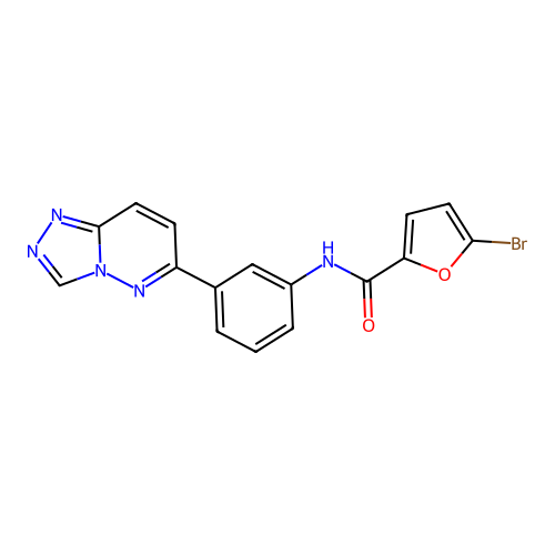 5-bromo-N-(3-{[1,2,4]triazolo[4,3-b]pyridazin-6-yl}phenyl)furan-2-carboxamide structure