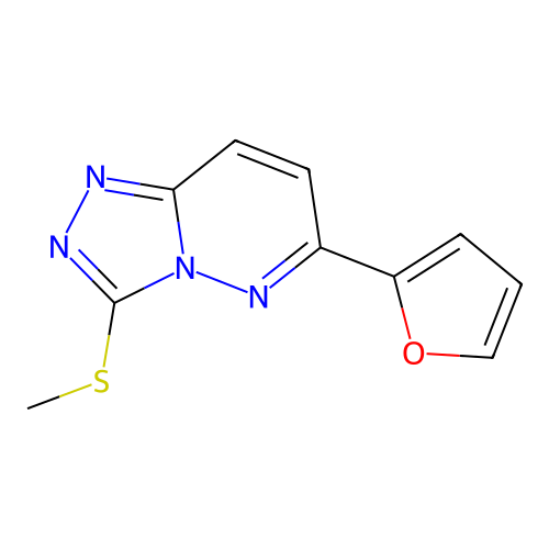 6-(Furan-2-yl)-3-(methylthio)-[1,2,4]triazolo[4,3-b]pyridazine structure