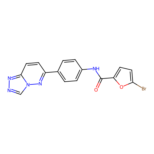 5-bromo-N-(4-{[1,2,4]triazolo[4,3-b]pyridazin-6-yl}phenyl)furan-2-carboxamide structure