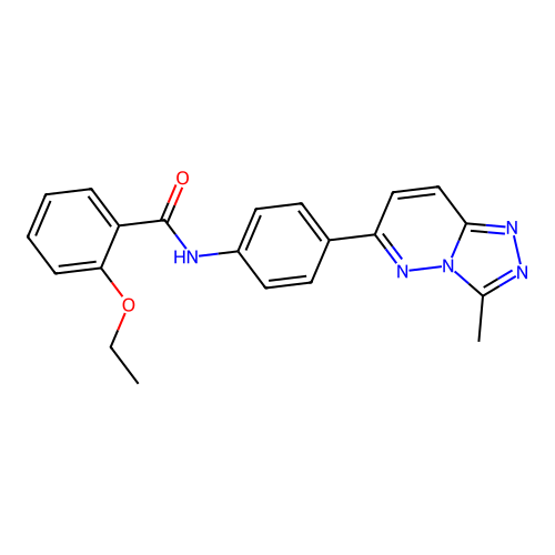 2-ethoxy-N-(4-{3-methyl-[1,2,4]triazolo[4,3-b]pyridazin-6-yl}phenyl)benzamide structure