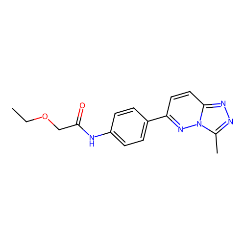 2-ethoxy-N-(4-(3-methyl-[1,2,4]triazolo[4,3-b]pyridazin-6-yl)phenyl)acetamide structure