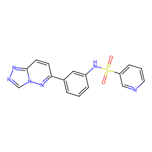 N-(3-([1,2,4]triazolo[4,3-b]pyridazin-6-yl)phenyl)pyridine-3-sulfonamide structure