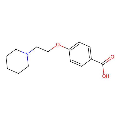 4-(2-Piperidin-1-yl-ethoxy)-benzoic acid structure