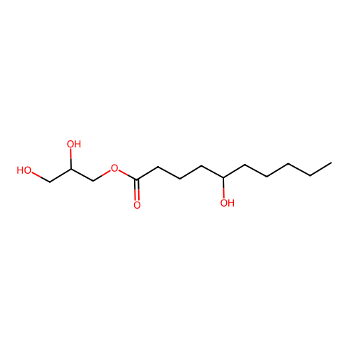 2,3-Dihydroxypropyl 5-hydroxydecanoate structure
