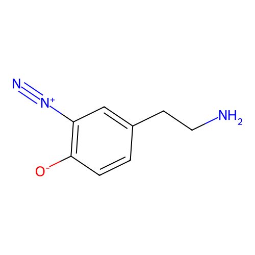 3-Diazotyramine structure