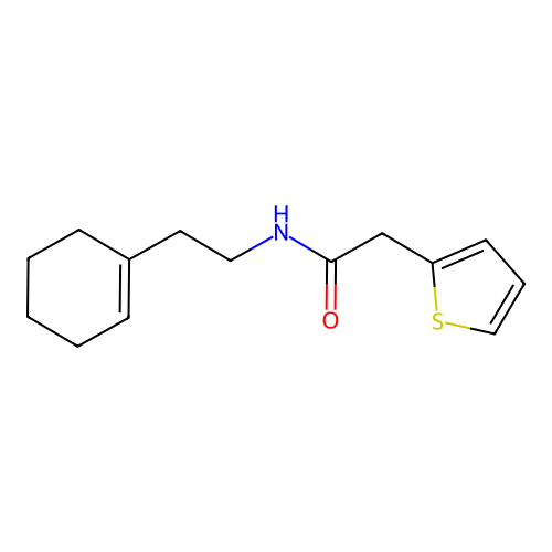 2-Thiopheneacetamide, N-[2-(1-cyclohexen-1-yl)ethyl]- structure