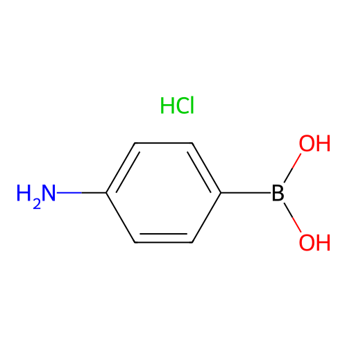 (4-Aminophenyl)boronic acid hydrochloride structure