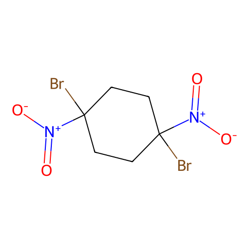 1,4-Dibromo-1,4-dinitrocyclohexane structure